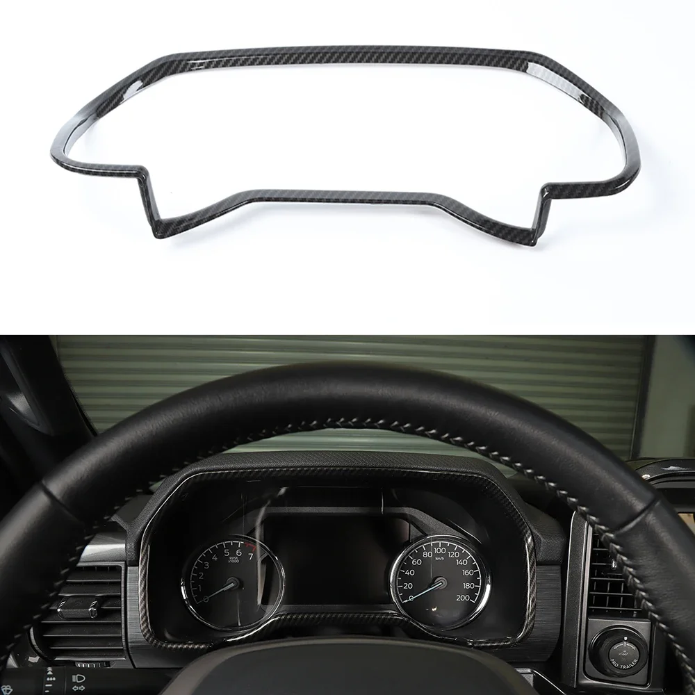 

For Ford F150 2021 Up Car Dashboard Instrument Decoration Frame Ring Trim Styling Interior ABS Auto Moldings