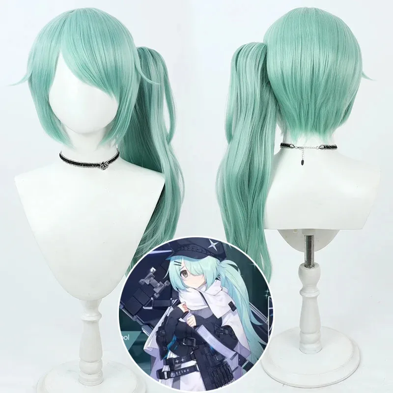 ブルーアーカイブ-ヒヨリ-コスプレウィッグ-70cm-ロング-グリーン-ポニーテール-合成繊維-耐熱-ハロウィン-ロールプレイ-パーティー-カーニバル-ウィッグ