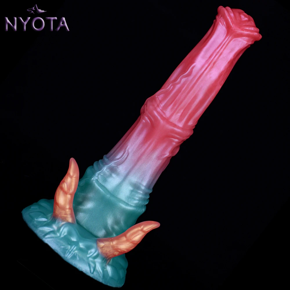 NYOTA Fantasy Horse Dildo Silicone Penis Anal Plug Vaginal Stimulate Orgasm Masturbator Sex Toys For Men Women Adult Products