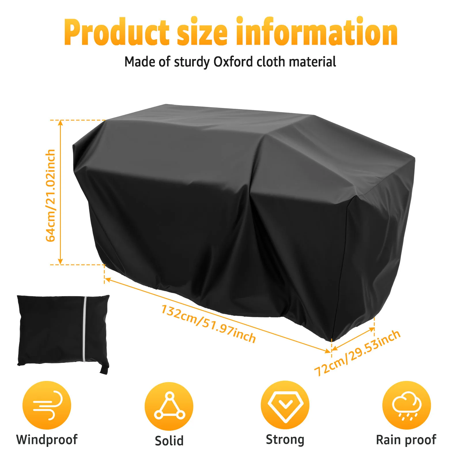 Kids Electric Car Toy Cover Oxford Fabric Protector for Ride-On Toy Vehicles Waterproof Windproof Outdoor Cover with Drawstring