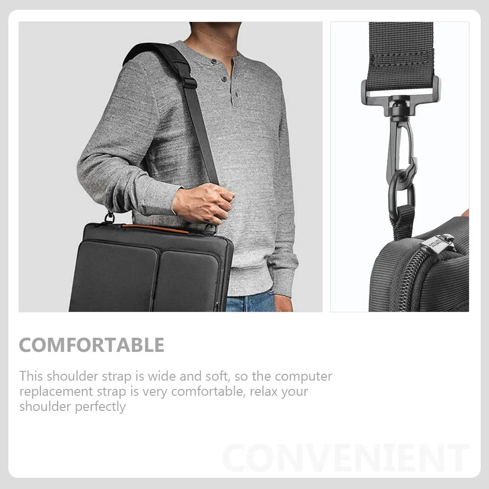 

Adjustable Laptop Shoulder Strap Replacement Wide Crossbody Handbag Belt For Purse Computer Straps With Buckles Durable Golfing