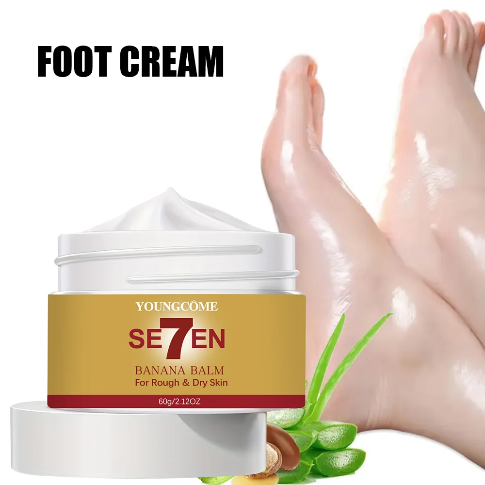 Crema de manos y pies de urea, crema de bálsamo de plátano, repara la sequedad, grietas, exfolia suaviza la piel, proporciona manos súper hidratantes