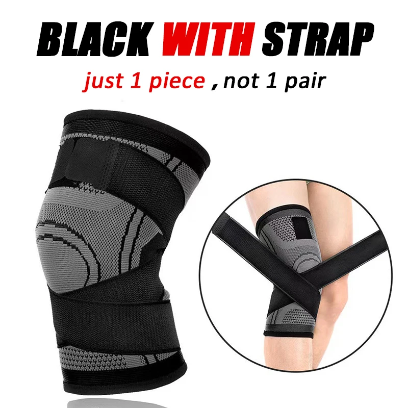 1 Stück Unisex-Kniebandage, geeignet für Laufen, Wandern, Outdoor-Fitness, Radfahren, atmungsaktive Sport-Kniebandage