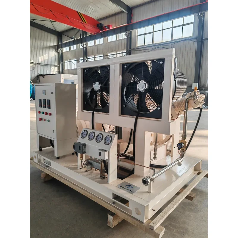 for 40M3/h 150Bar High Pressure Oil-free Piston Portable Air-cooled AC 220V Silent Oxygen Compressor CO2 Nitrogen Booster