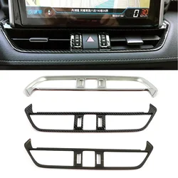 For Toyota Rav 4 Rav4 5 Gen 2019-2025 Center Console Air Condition AC Outlet Vent Cover Trim Carbon Fiber Color