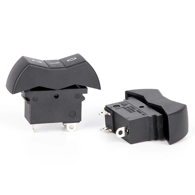 3pins Power Switch on off Rocker Switch 2 speed hairdryer electric drill buttton switch