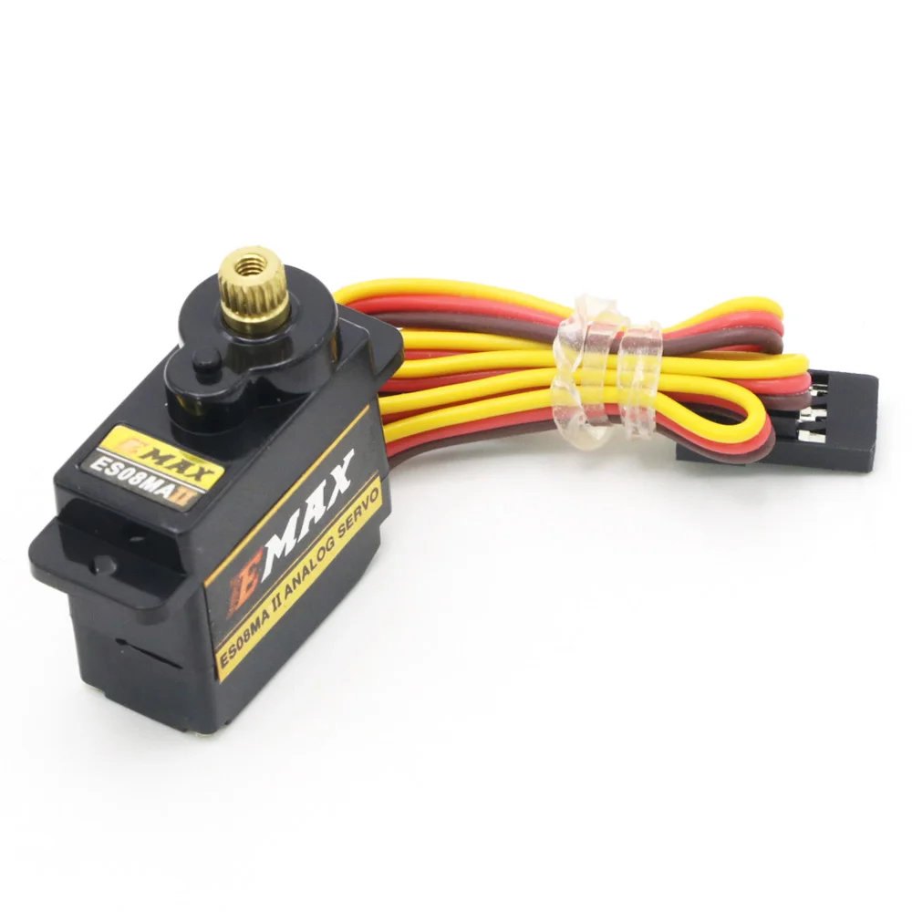 ES08MAII 12G Mini Metal Gear Steering Gear for RC Hobbies Simulation Servo Suitable for Cars, Ships, Helicopters, Aircraft