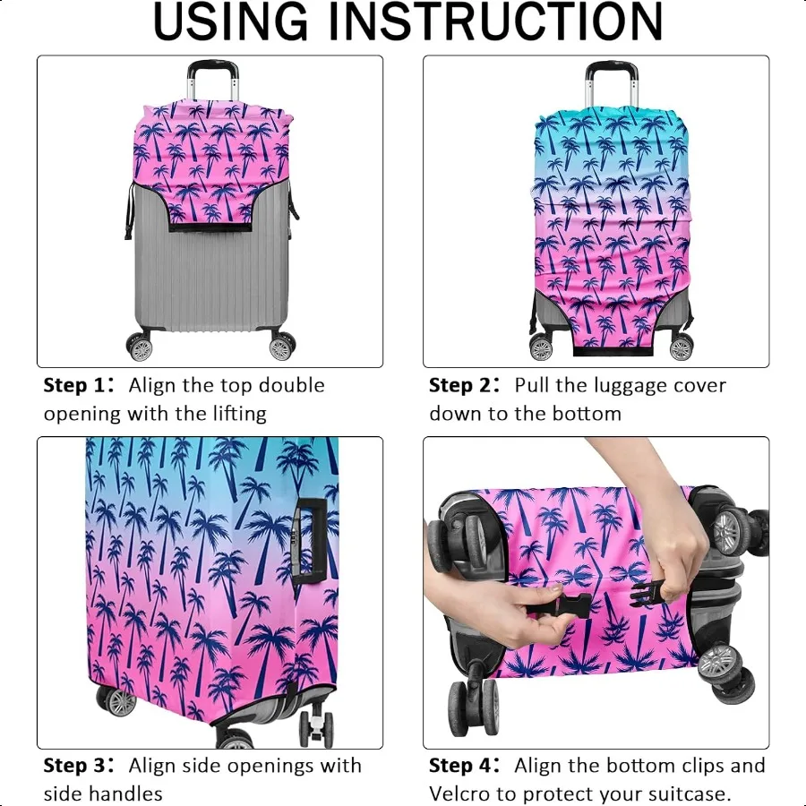 Lage Cover for Suitcase Elastic Suitcase Cover Protector Carry On Lage Sleeve Anti Scratch Travel entials Fits 2326