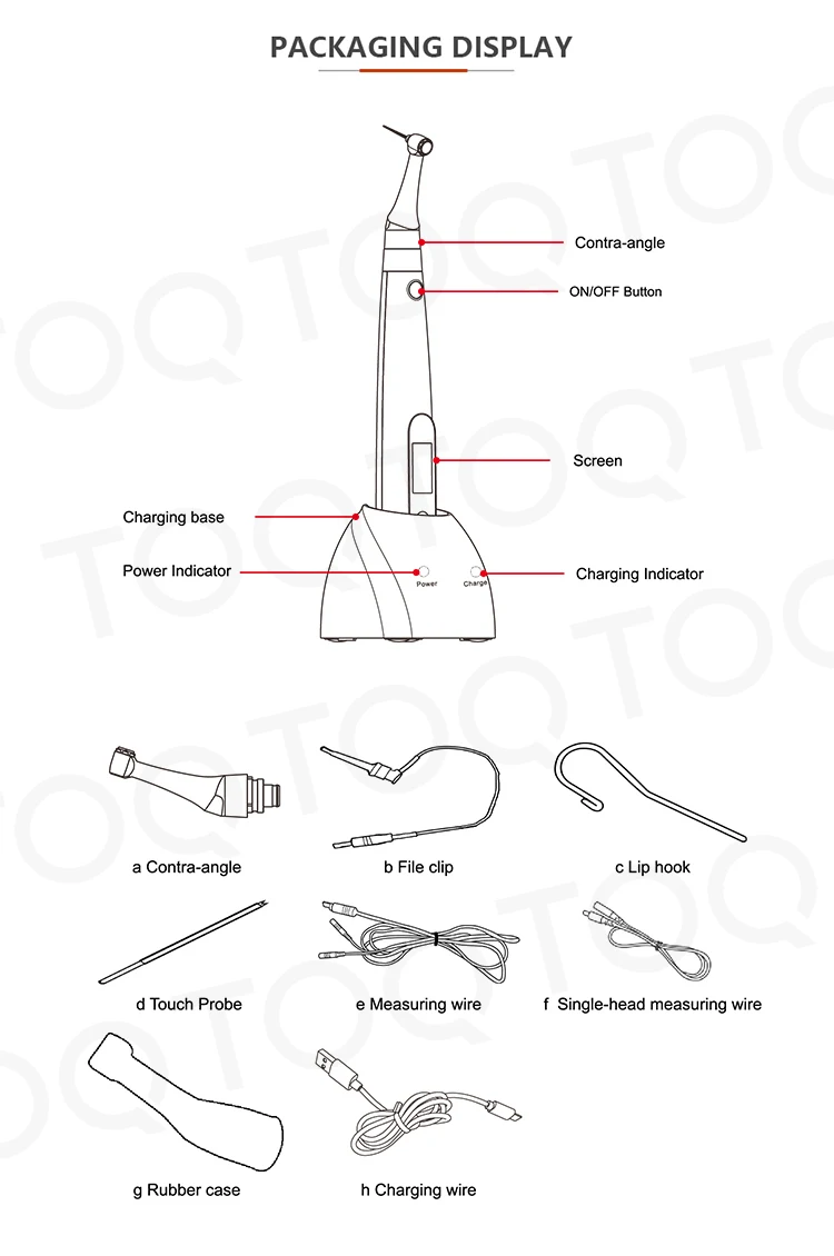 2 In 1 Dental Wireless Endo Motor Built In Apex Locator for Endodontic Rotary Root Canal Instrument Reciprocating 360° Adjustabl