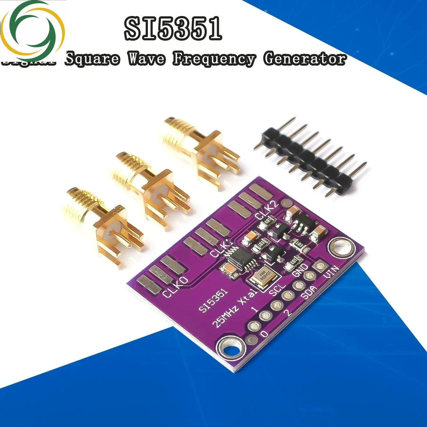 電圧発生器モジュール3v5 v si5351 si5351a i2c,高頻度信号用,正方形の波周波数,8khz-160mhz,aruino用