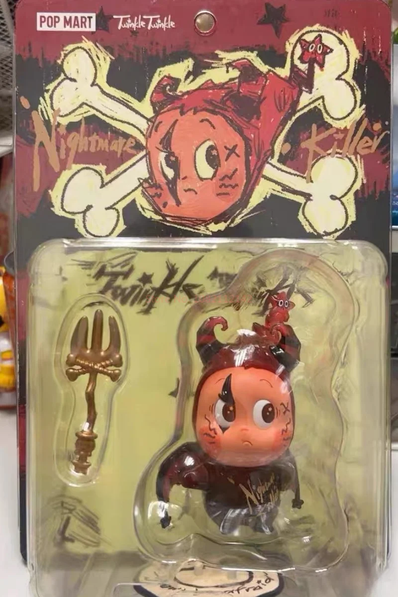 POP MART Twinkle Twinkle Little Devil Star Series กล่องสุ่มฟิกเกอร์อนิเมะ ตุ๊กตาแอคชั่นน่ารัก ของตกแต่งโต๊ะทำงาน ของเล่นโมเดล ของขวัญ