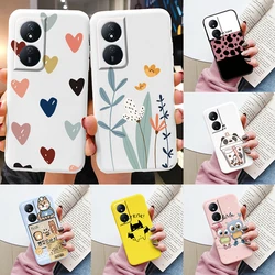 Case For Honor X7b 4G 5G Cute Heart Flower Back Cover Soft Silicone Matte Protective Fundas For Honor X7b X 7b HonorX7b Bumper