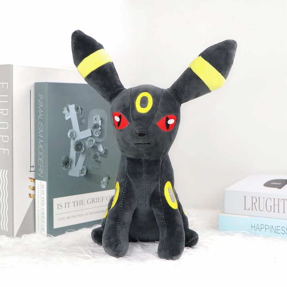 Sylveon Umbreon Espeon Leafeon Plüschtiere, niedliche Eevee-Kuscheltiere, Peluche-Puppen für Kinder, Geschenke mit Sammlerwert, 24 cm – Detail 4