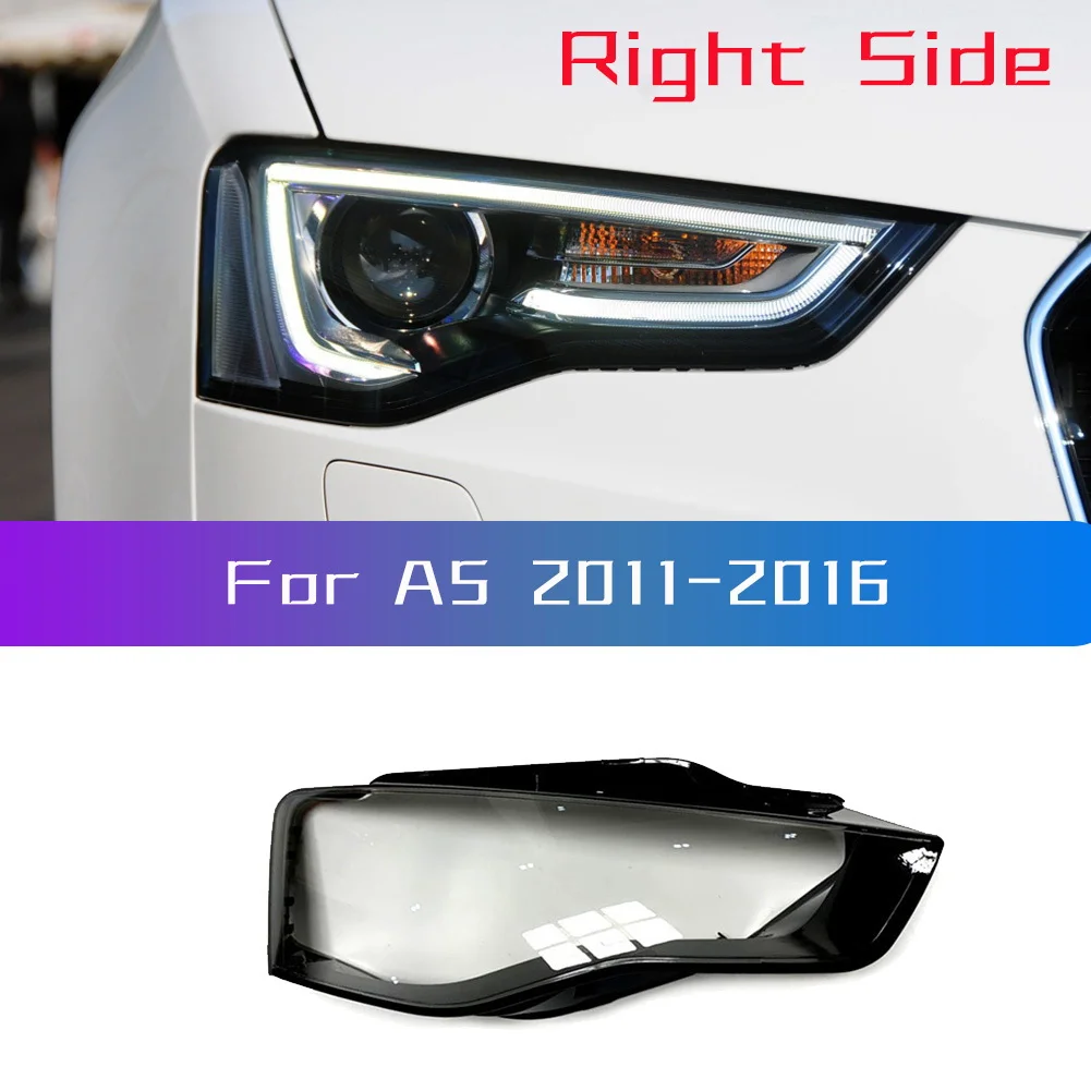 Right Side for -Audi A5 2011 2012 2013 2014 Car Headlight Lens Cover head light lamp Lampshade Front Auto Light Shell