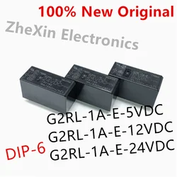 5-10PCS/Lot   G2RL-1A-E-12VDC 、G2RL-1A-E-24VDC 、G2RL-1A-E-5VDC   DIP-6  Brand new original power relay   G2RL-1A-E DC12V   DC24V