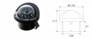 YT-QX980-B Small Boat Magnetic Compass