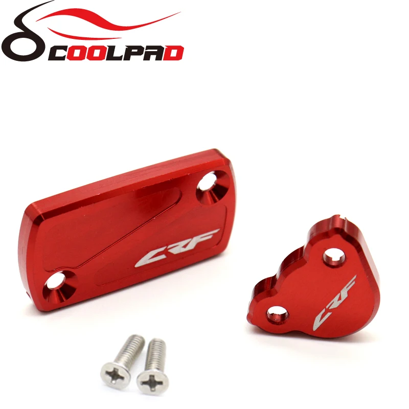 Front Rear Brake Fluid Reservoir Cover For HONDA CRF150R CRF250R CRF250X CRF450R CRF450X CRF 250 450 RX 450L Motorcycle CNC