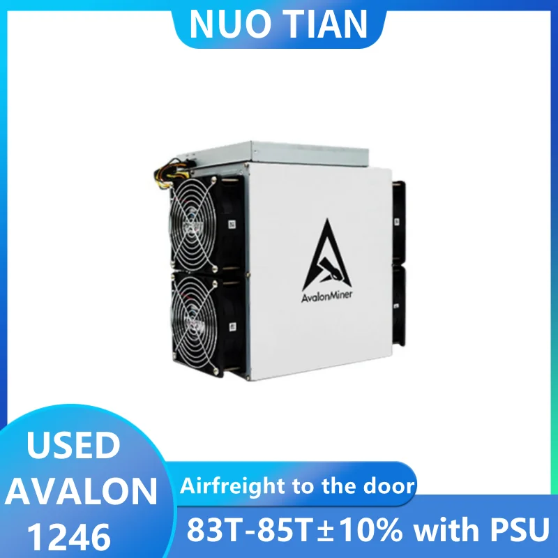 Used Avalon Miner A1246 85TH±10% 3500W High Hashrate and Efficiency Bitcoin BTC BCH Mining