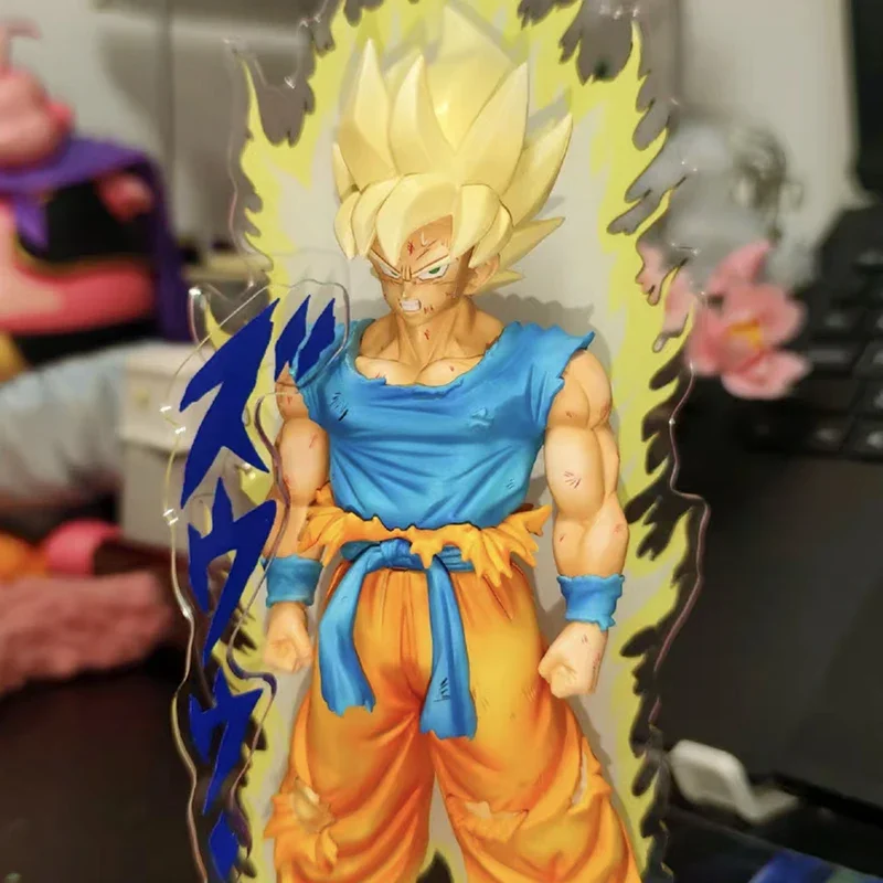 Dragon Ball Anime Figure Super Saiya Vegetto Action Figure Explosion Gorgeous Special Effect GK Double Headed Model Toy Kid Gift