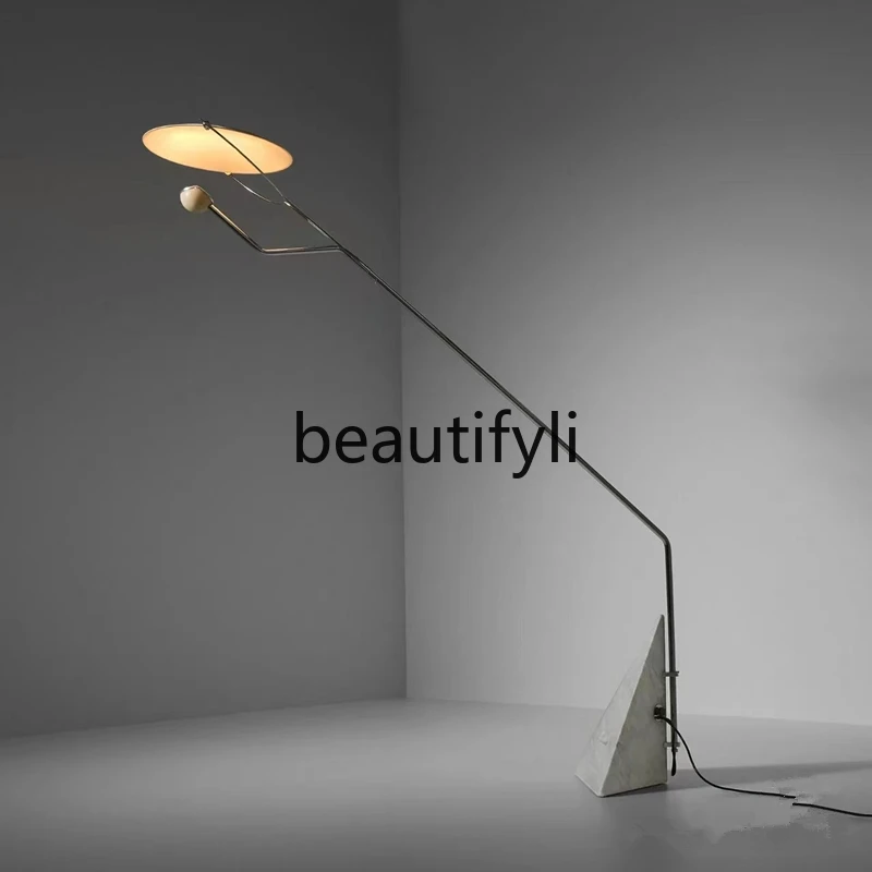 

Postmodern sofa model room fishing Nordic lamp minimalist living room floor lamp designer soft decoration corner