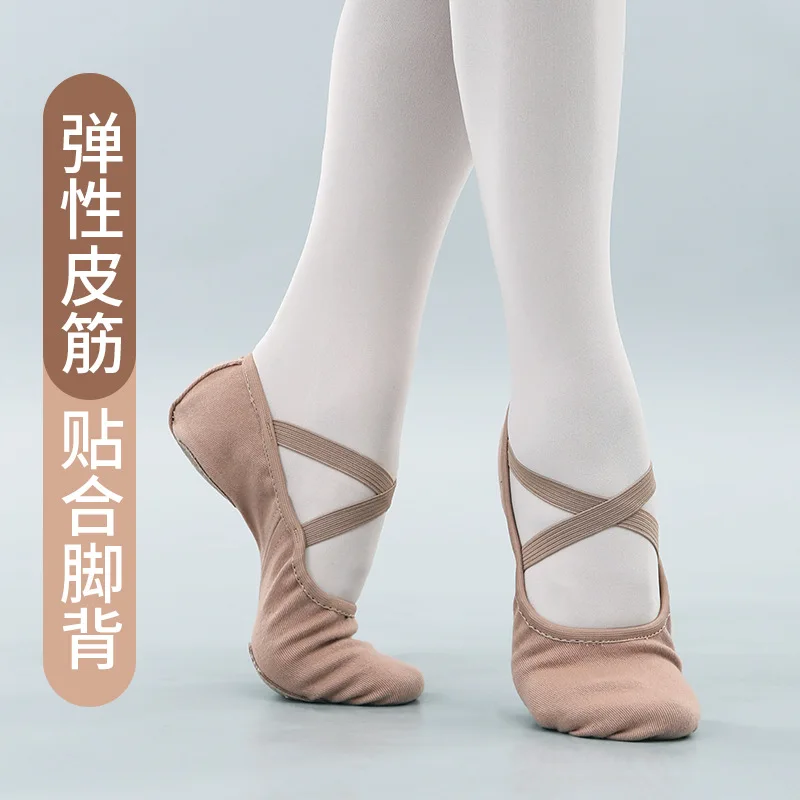 Elastic Fabric Dancing Shoes Latin Dancing Practice Shoes Adult Soft Bottom Ballet Children's Dance Shoes Dancing Shoes Practice