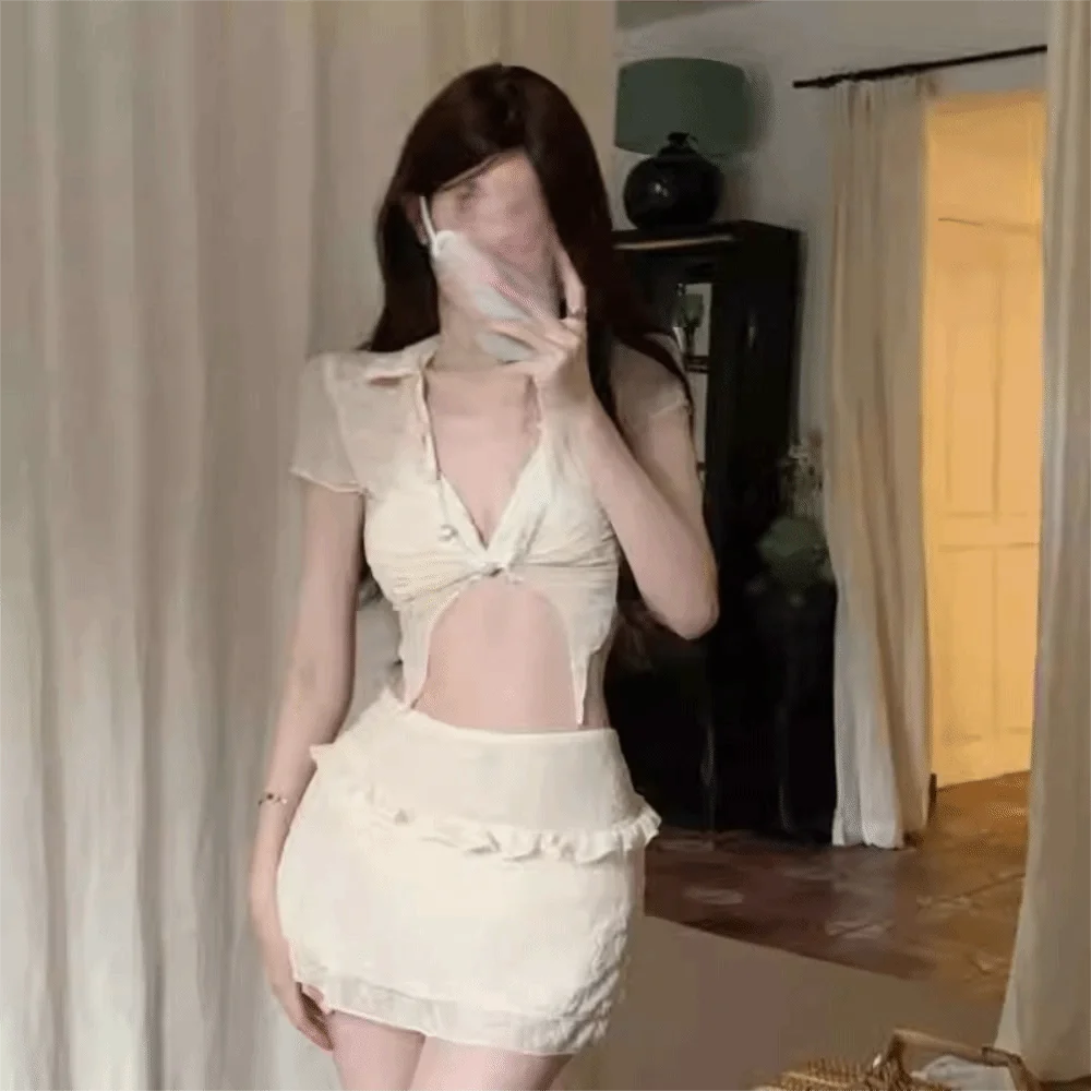 

Скромный, с коротким рукавом, цельный купальник, комплект бикини с рюшами и пуш-ап, однотонный купальный костюм с высокой талией для отпуска