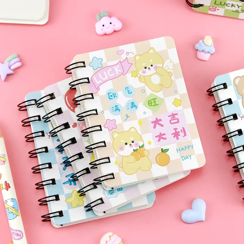 Cuaderno de hojas sueltas A7, cuaderno de mano, diario en blanco, diario Kawaii, Bloc de notas para estudiantes, planificador, escuela, suministros de oficina