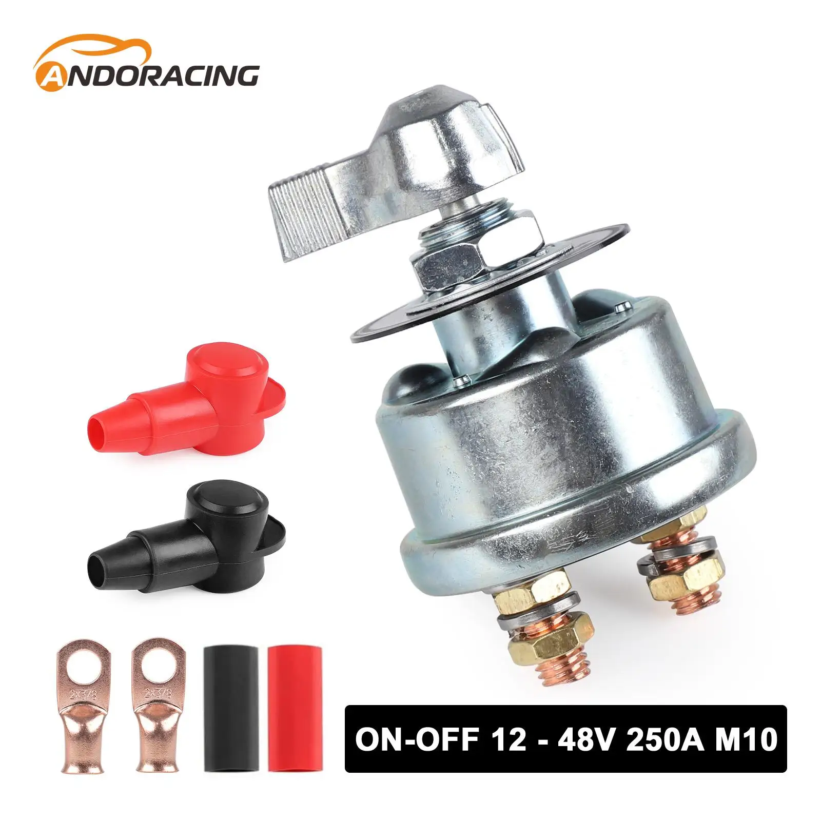 

12-48V DC Master Power Switch ON OFF Battery Switch Isolator Disconnect Cut Off Kill Main Switch Kit For Car Auto Truck Vehicle