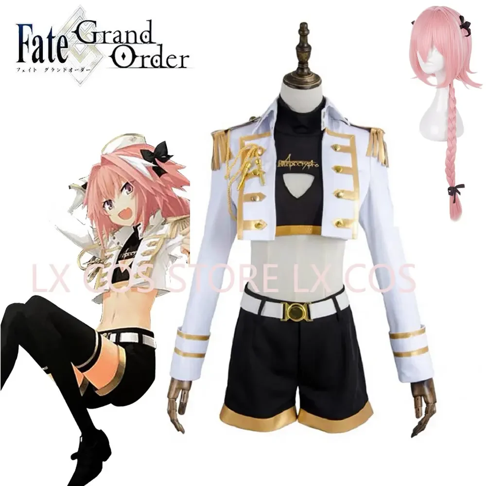 Unisex Anime Cos Fate/Grand Order FGO Astolfo Cosplay Costumes Outfit Halloween Christmas Uniform Custom Size