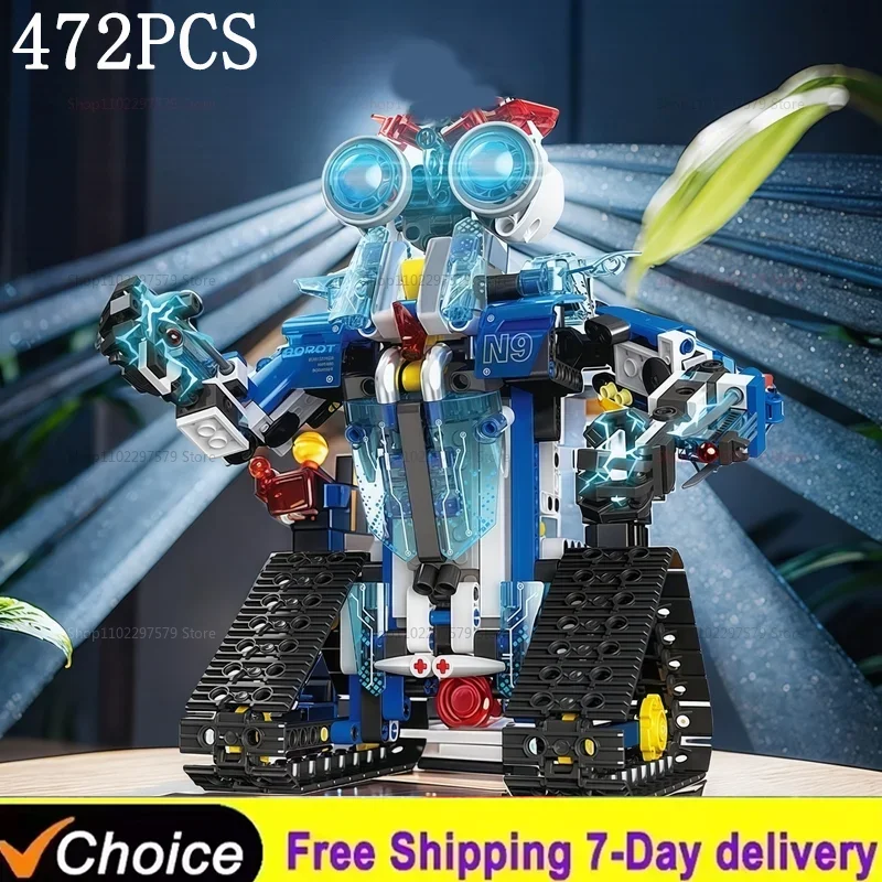 472PCS Robot Toys Remote Control Science Programmable Building Block Kit STEM Projects Educational Boys Girls Kids Birthday Gift