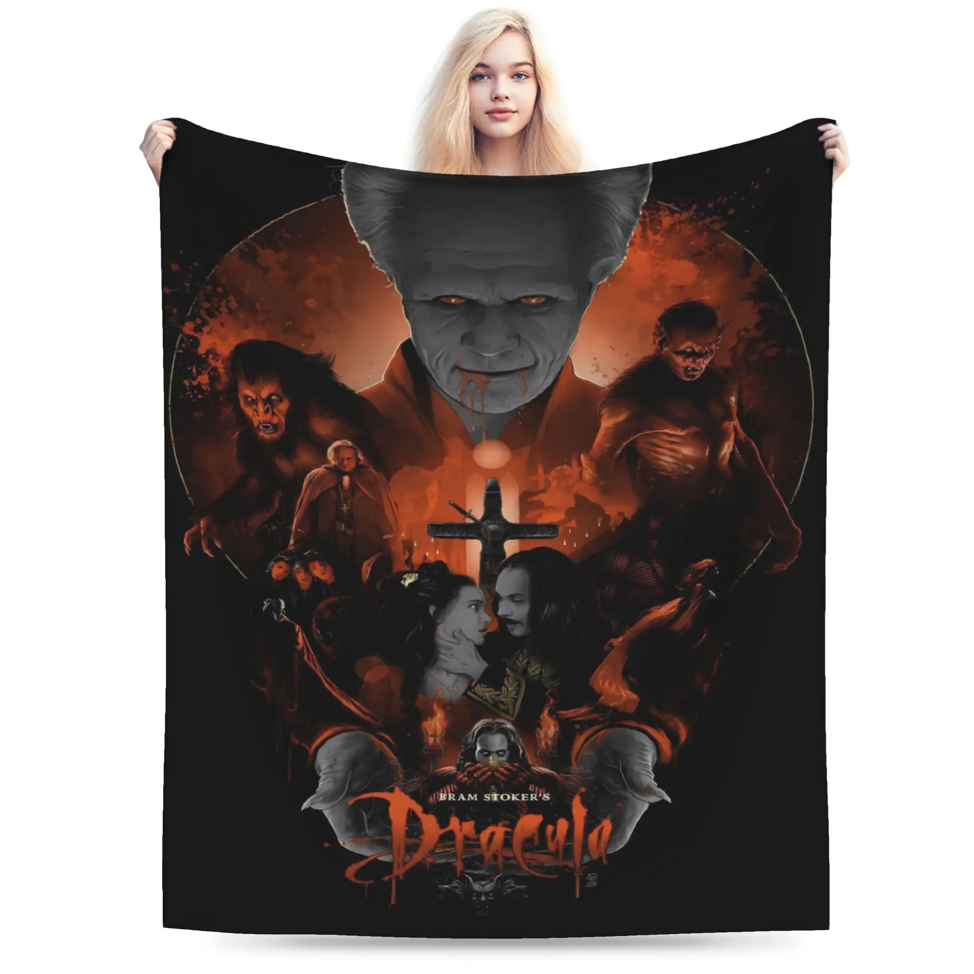Bram Stoker's Dracula Blanket  Super Warm Fashion Plush Throw Blanket For Couch Bed Decorative Flannel Bedspread Bed Cover