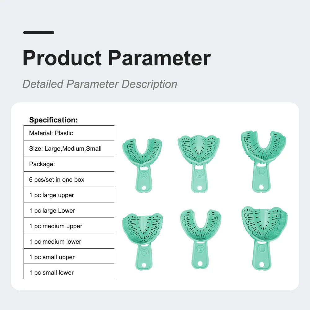 Denta Одноразовые пластиковые держатели Сине-зеленые пластиковые держатели для зубов для вращения зубов 6.