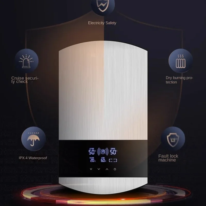 سخان مياه كهربي فوري تجاري ثلاثي الطور تسخين المياه الكهربائية السريعة حمام دش اسطوانة سخان مياه عالي الطاقة