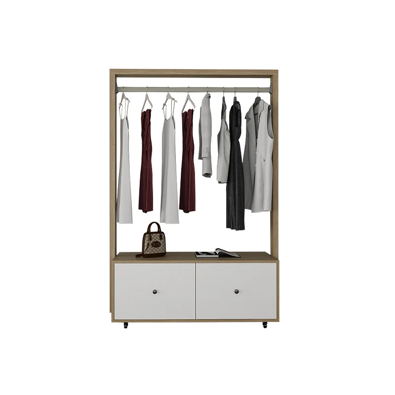 Hanging hanger floor-to-ceiling bedroom removable coat rack simple clothes rack living room indoor drying  storage wardrobe