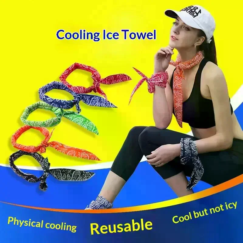 Cooling Ice Scarf Breathable Heat Resistant Adjustable Collar Bib For Dogs Cats Pet Supplies Pet