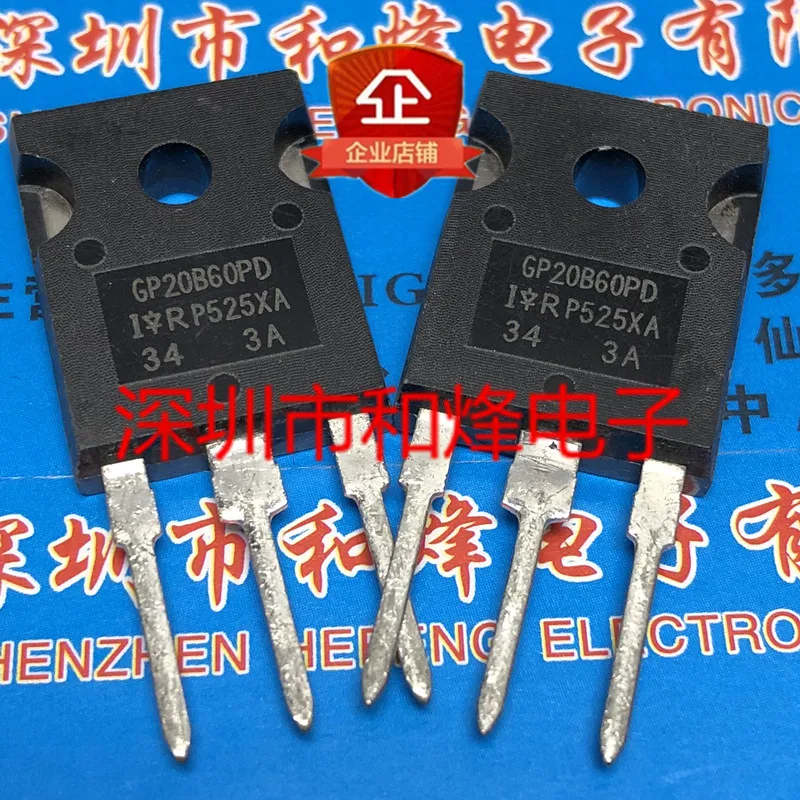 Free shipping    GP20B60PD IRGP20B60PD  TO-247 600V      20PCS