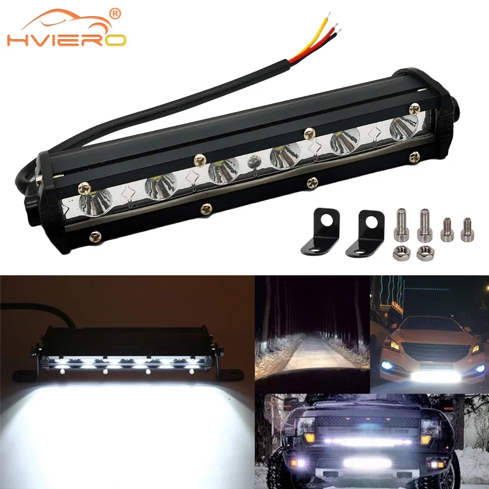 

1X 18W 6LED Light Bar Work Spotlight 12V Waterproof for IP67 Truck Driving Offroad Boat Car Tractor Led Lamp Modify Accessories