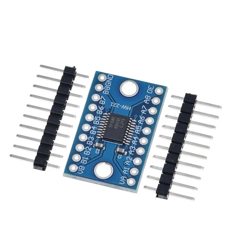 Crucs0108E Convertisseur de niveau logique bidirectionnel, haute vitesse, Full Duplex, manette de vitesse pour Ardu37Raspberry Pi, 8 canaux, 3.3V, 5V