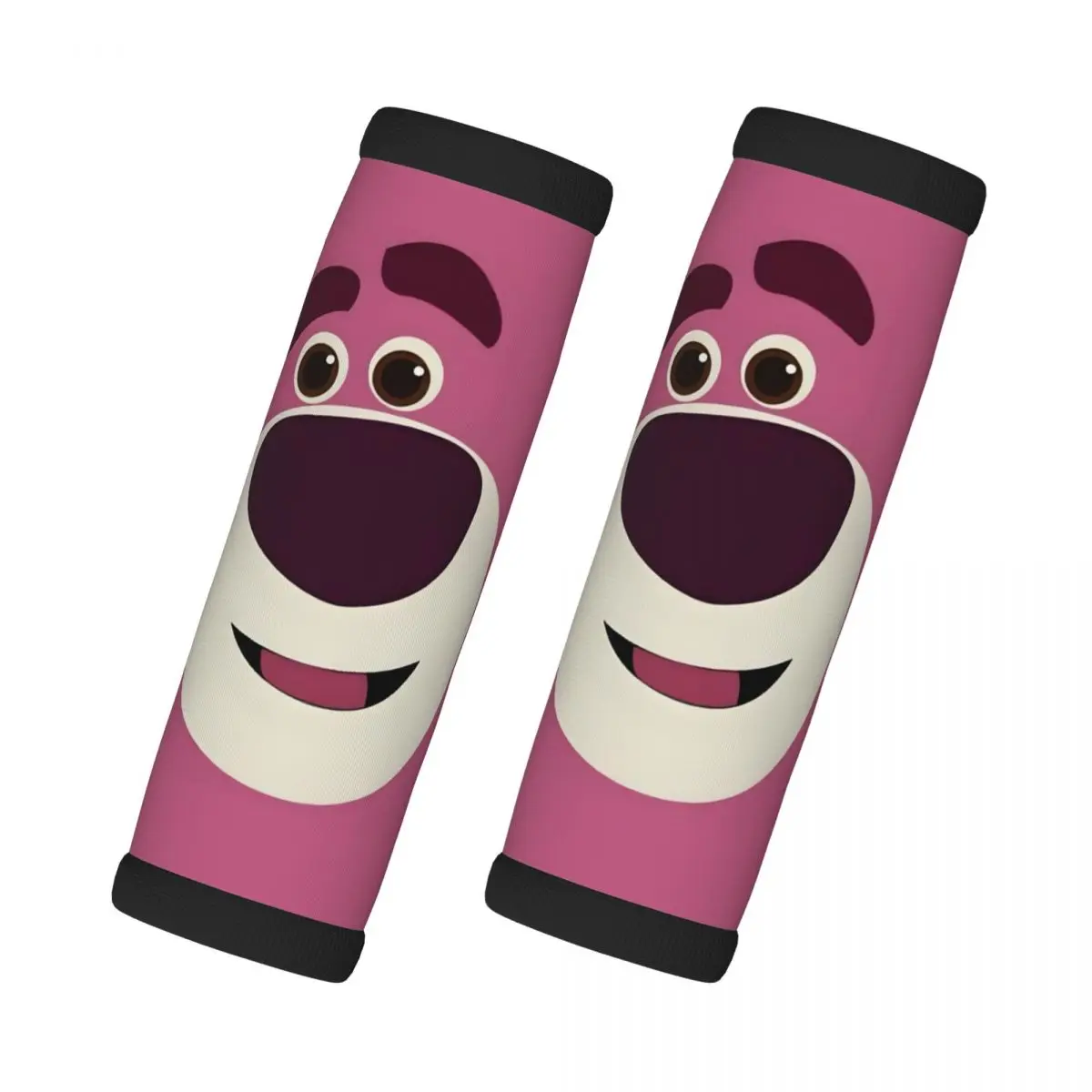 

Custom Lotso Huggin Strawberry Bear Cartoon Luggage Handle Wrap Suitcase Identifier 2 PCS For Door Handle