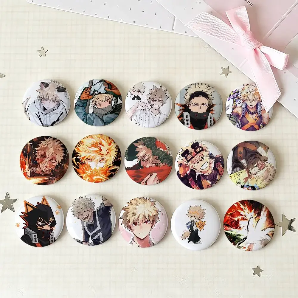 K-Katsuki Bakugos Badges Tinplate Soft Button Pin Brooch Metal Badge Custom Jewelry Accessories Hat Bag Lapel