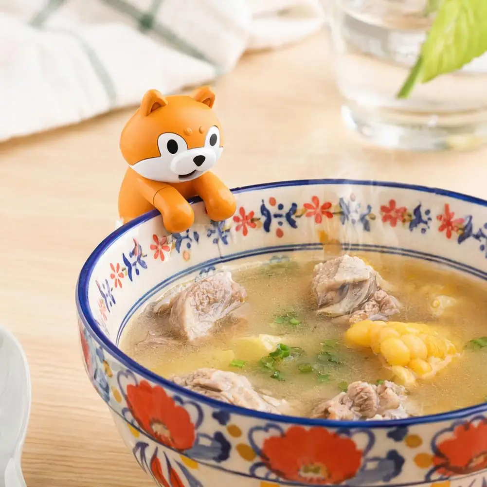 2Pcs Puppy Cat Clipon Fan Cooling Fan for Bowl Cup Hot Food Hands Free Mini Table Fan with Adjustable Clamp Cute Desk Decor Gift