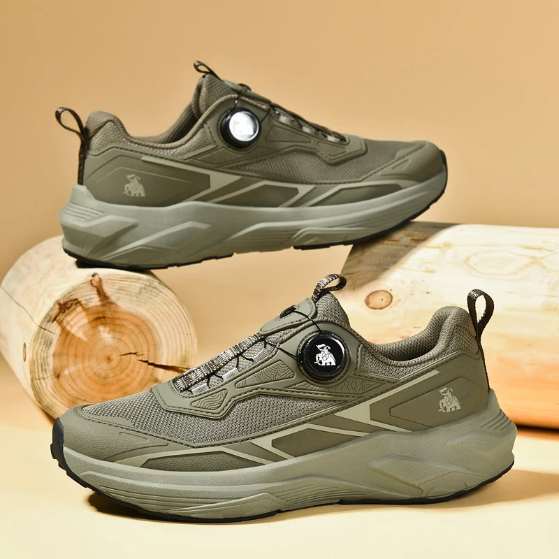 

Luxury Brand Running Shoes For Men Black Gray Training Shoes Mens Quick Lacing Outdoor Sports Shoe Man Designer Sneakers