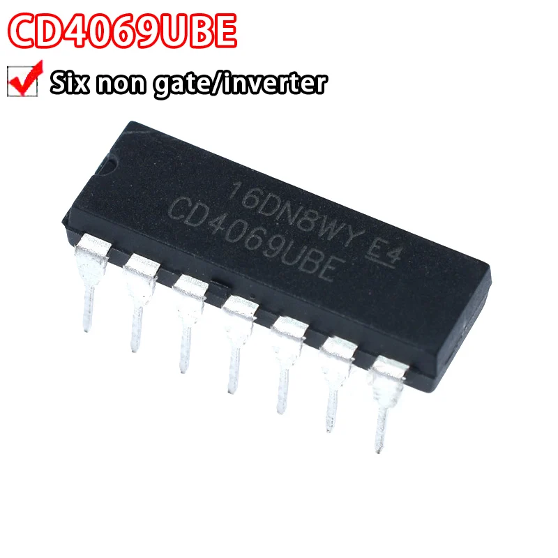 10PCS CD4069UBE 4069BE CD4093BE CD4081 CD40106 4081 40106 4093 4081BE 40106BE 4093BE An in-line DIP14 package