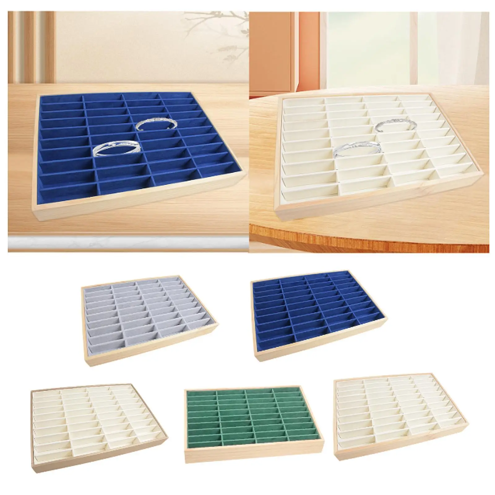 Поднос для демонстрации ювелирных изделий, держатель для браслета, женский элегантный настольный поднос для хранения ювелирного магазина, комода, прямая трансляция фотографии