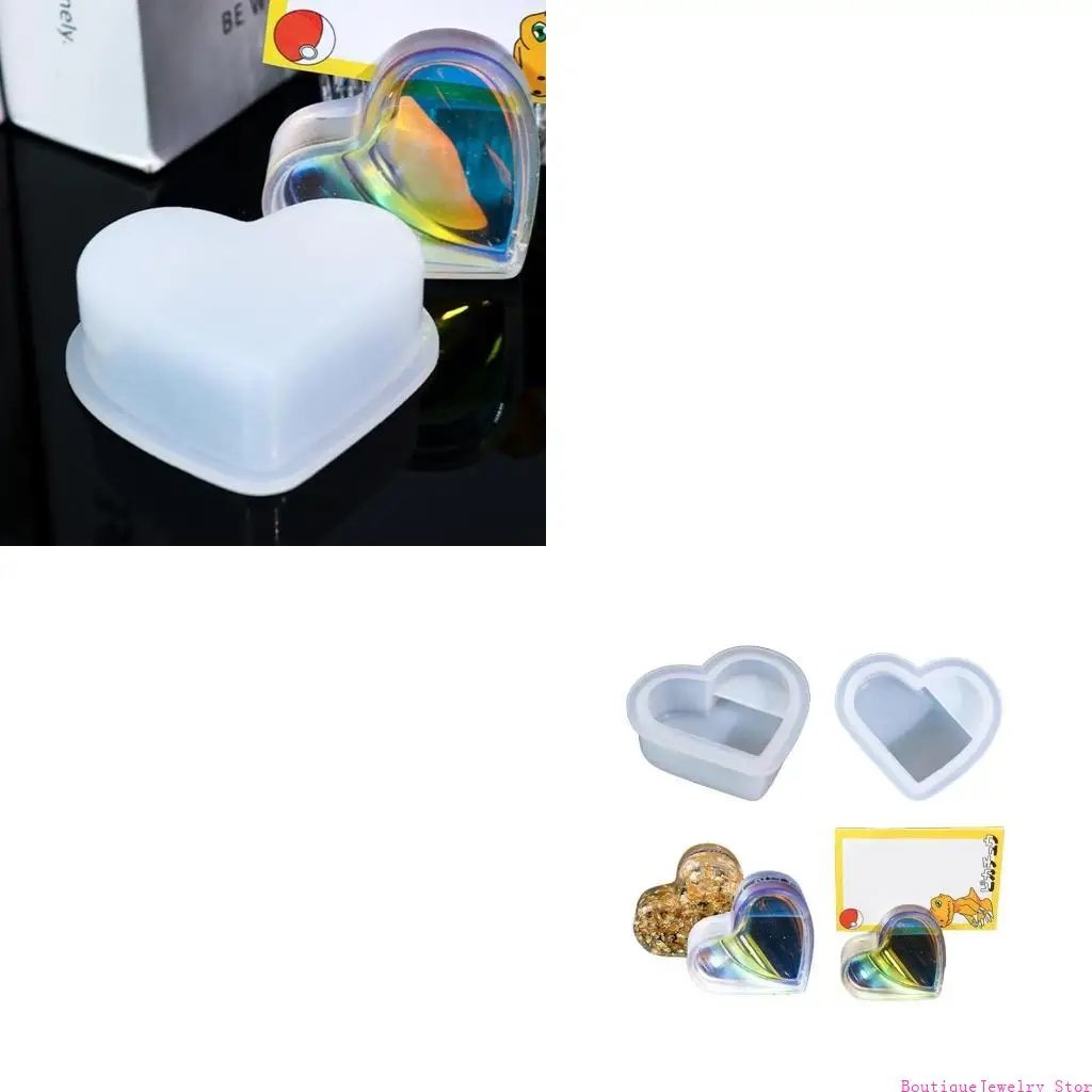 

E1PE Creative-Business Card Holder Silicone Mold Heart Gypsum Mold