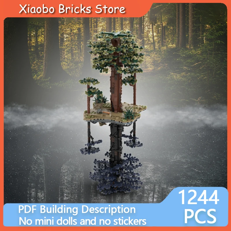 Strange Movie Model MOC Building Brick Inverted Trees in The Forest Modular Technology Gifts Holiday Assemble Children Toys Suit