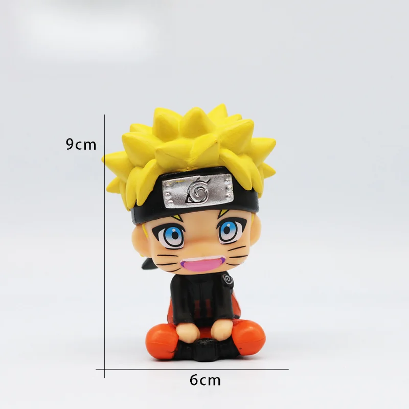 Naruto Anime Figur Sasuke Kakashi Itachi 9cm PVC Q-Version Statue Modell für Zimmer Schlafzimmer Dekoration Geschenk – Detail 1