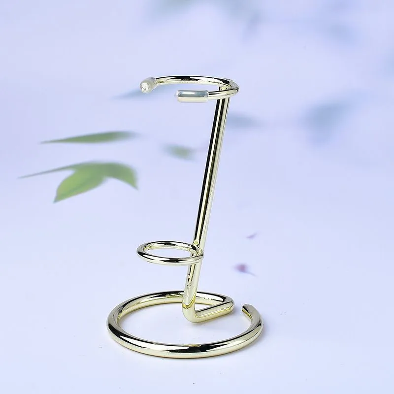 Natural crystal, rare stone, mineral crystal ball, heart-shaped metal display stand for home decoration