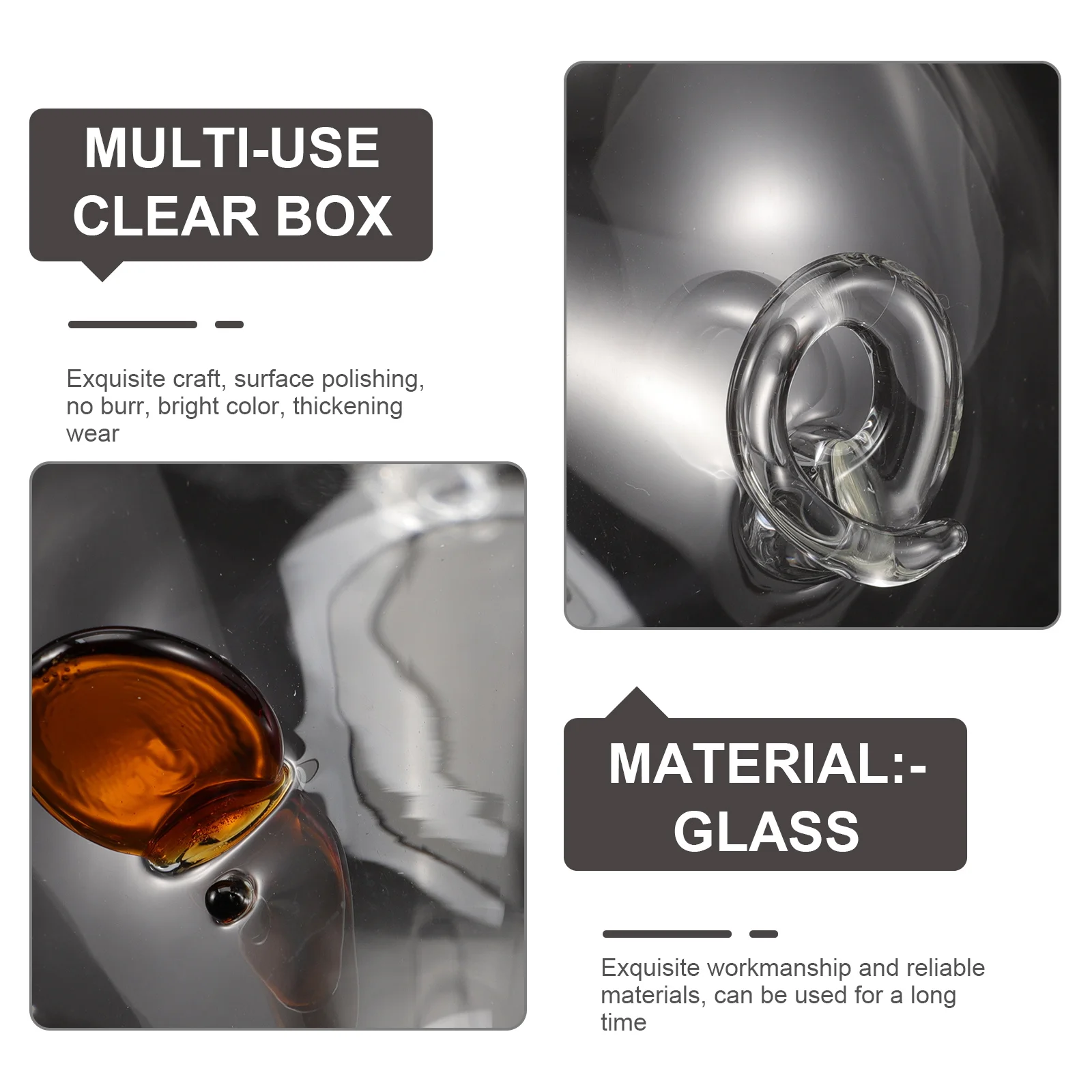 

Little Mouse Glass Piggy Bank Transparent Saving Jar Clear Money Pot Desktop Coin Holder Clear Piggy Bank Money Saving Box