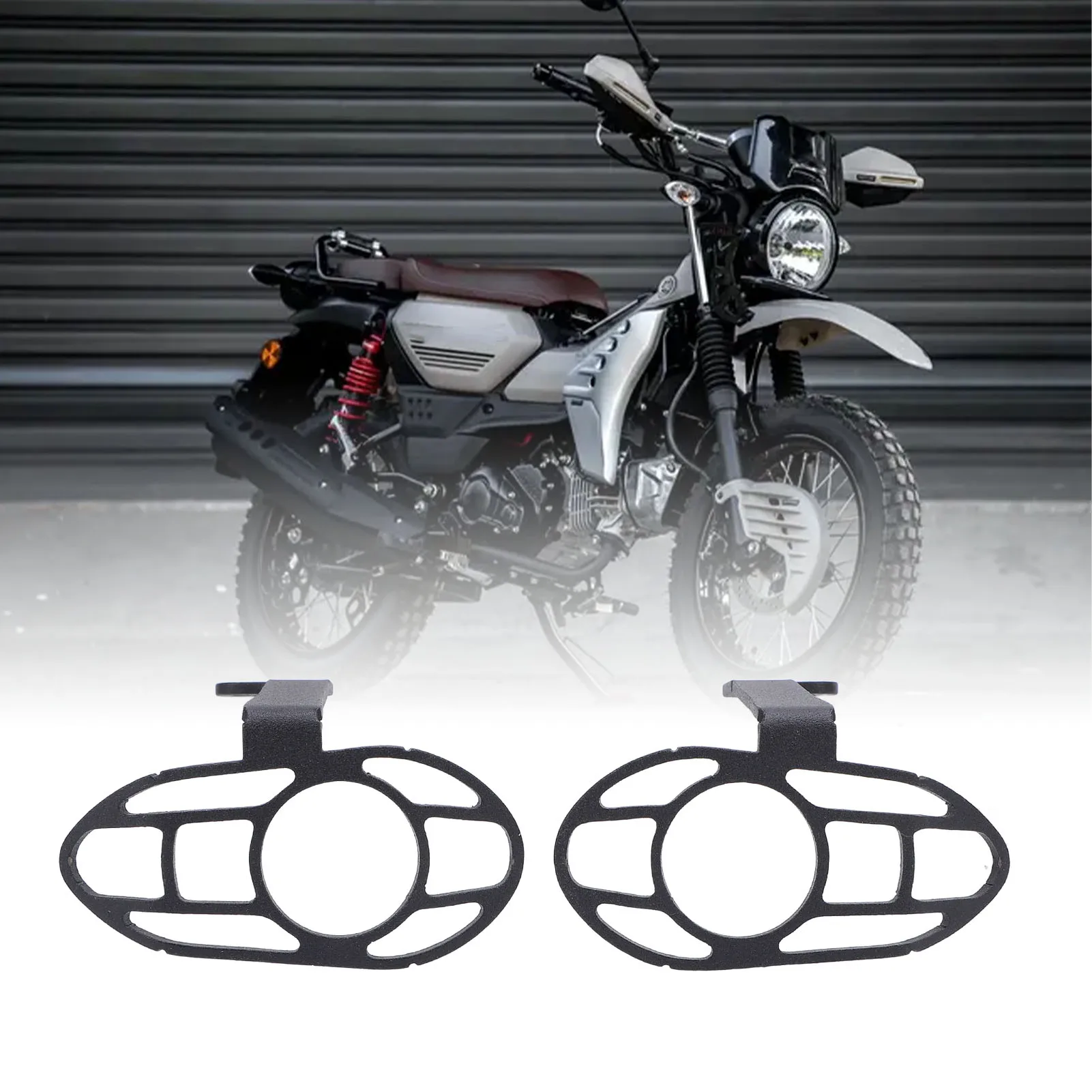 

Front Turn Signal Light Protector Cover Motorcycle Turn Signal Lights Cover Quick Installation Rugged Aesthetic for PG-1 2023+